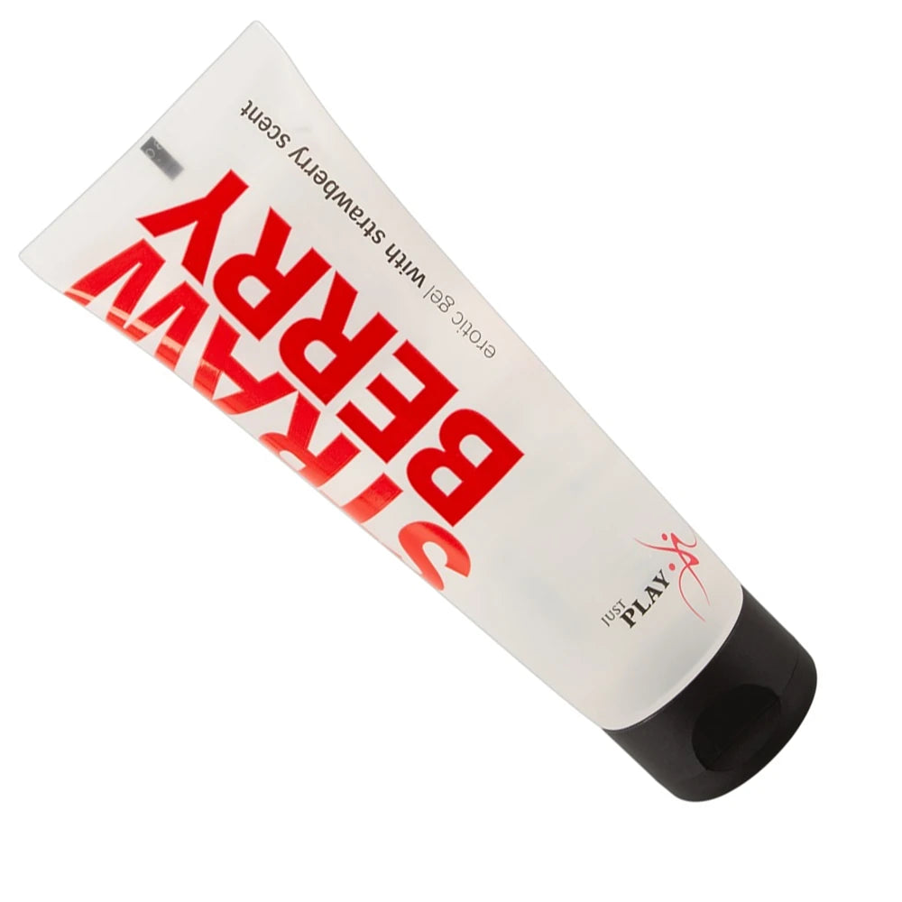 Just Play Strawberry Erotic Gel Çilek Aromalı Kayganlaştırıcı Jel 80 Ml.