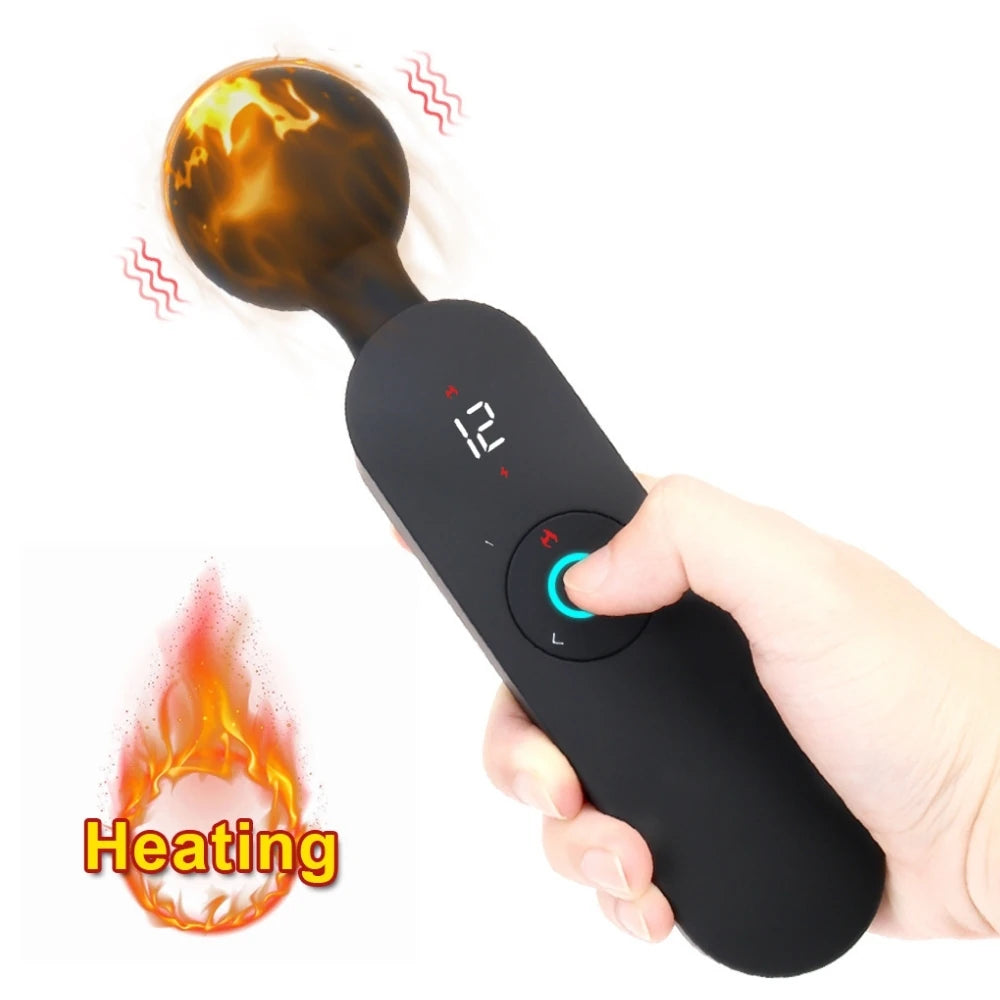 Frowzer Ares Clitoral Stimulator Göstergeli ve Isıtmalı Masaj Wand Vibratör