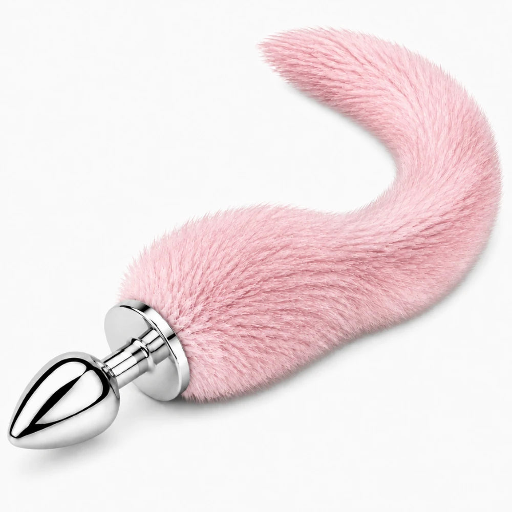 Frowzer Anal Fantasy Tail Pembe Tilki Kuyruklu Metal Anal Plug