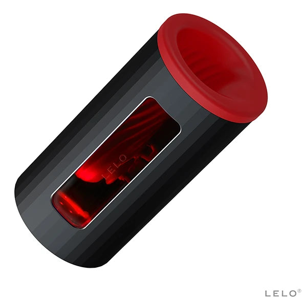 Lelo F1 V2 Masturbator Gun Metal Telefon Kontrol Masturbator-Red