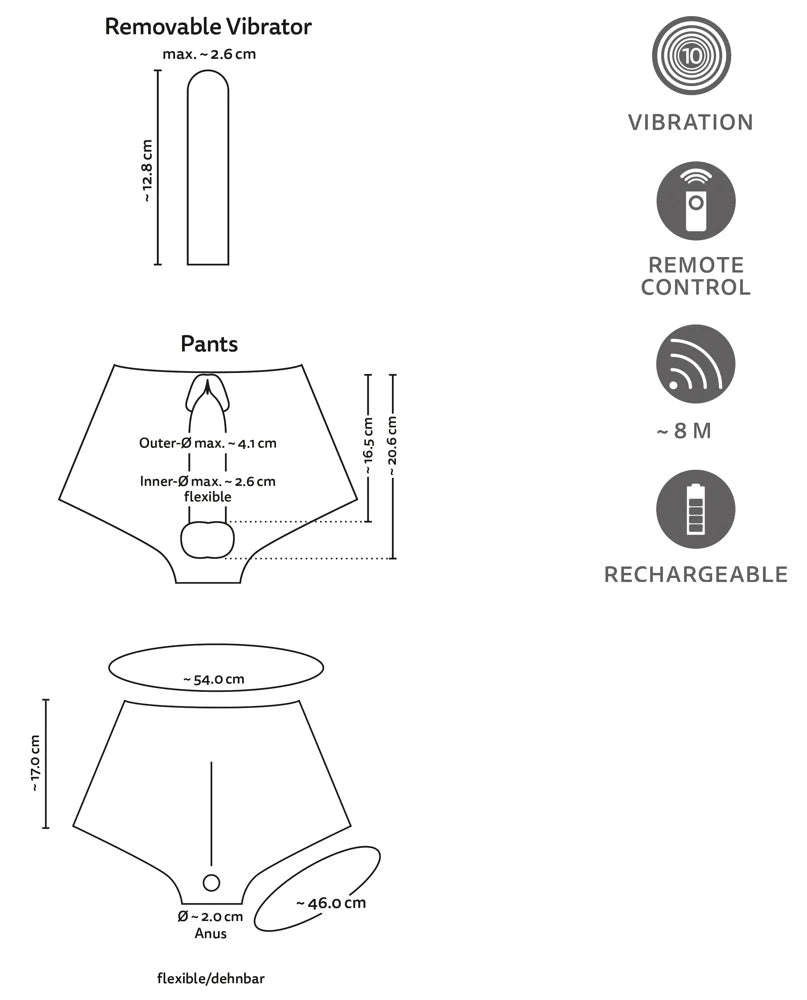 You2Toys Ultra Gerçekçi Uzaktan Kumandalı Titreşimli Penis Pantolonu