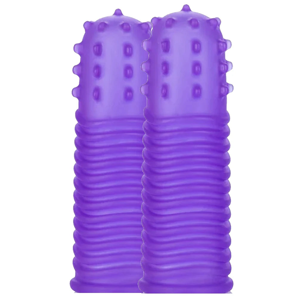Calexotics Intimate Play Finger Tingler Parmak Kılıfı-Purple