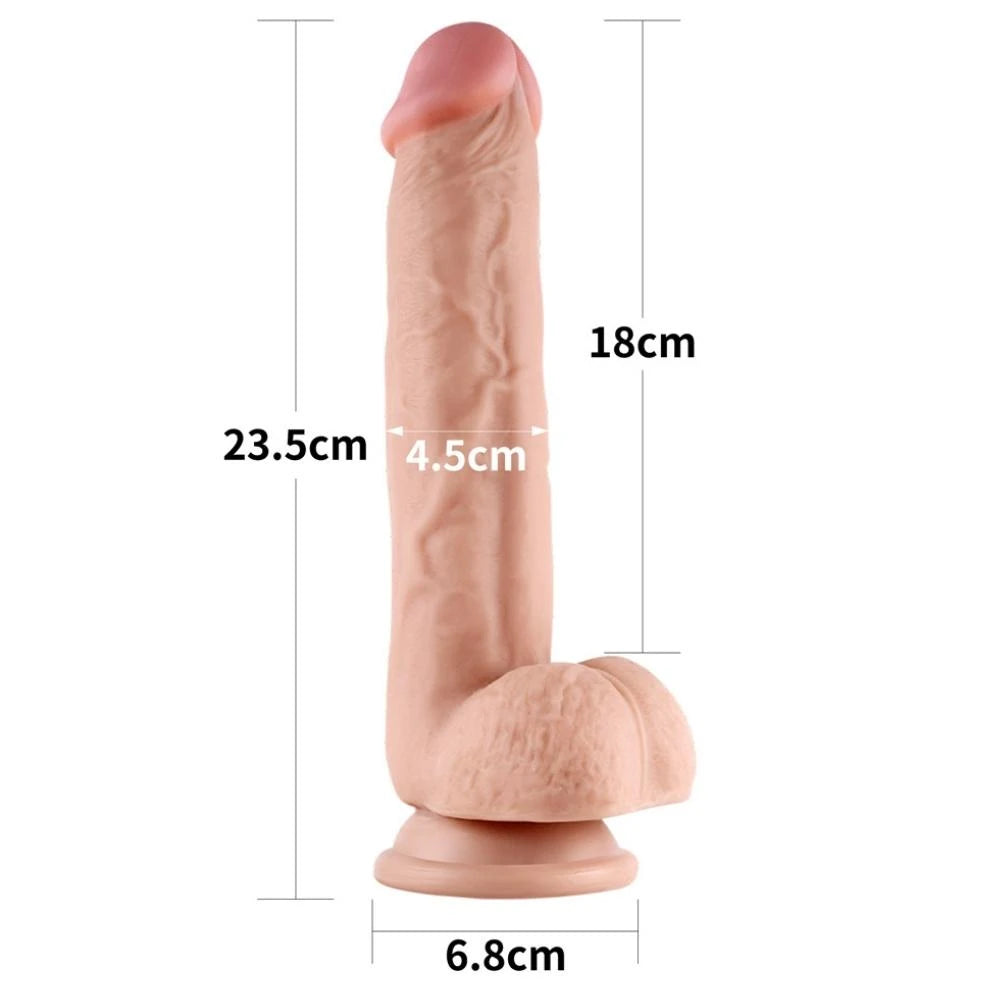 Lovetoy Sliding Skin Dildo Hareketli Deri Özellikli 24 Cm Realistik Penis