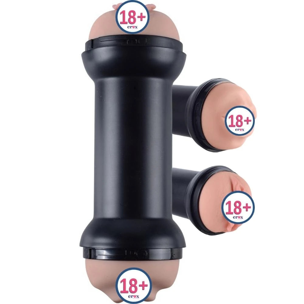 Lovetoy Training Master Çift Girişli Oral ve Vajinal Masturbator