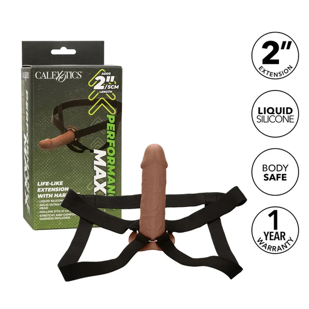 Calexotics Life-Like Extension W Harness İçi Boş Strapon Penis