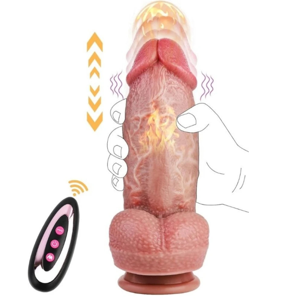 Frowzer Vibrating Dildo's Thrusting Huge Thick İleri Geri Hareketli Titreşimli Penis
