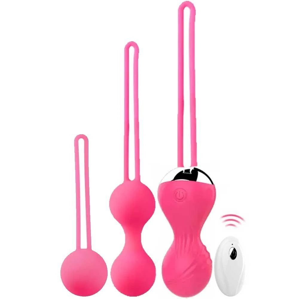Frowzer Exuis Balls Set Uzaktan Kumanda Kegel Egzersiz Vibratörü Pink