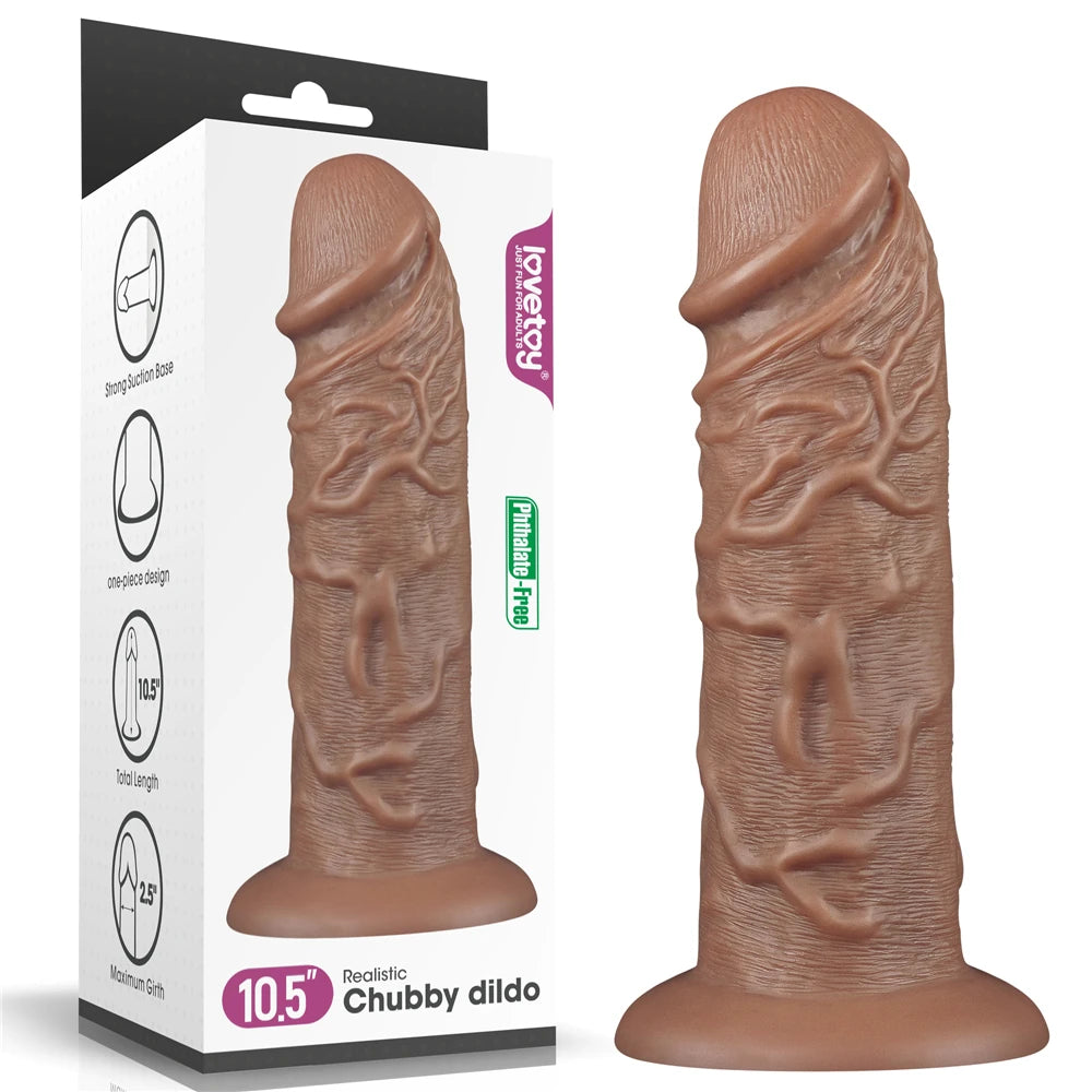 Lovetoy Realistic Chubby Dildo 26.6 cm Realistik Büyük Penis LV111011