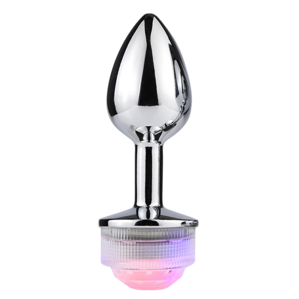 Frowzer Remote Control Uzaktan Kumandalı Led Işıklı Metal Anal Plug Medium