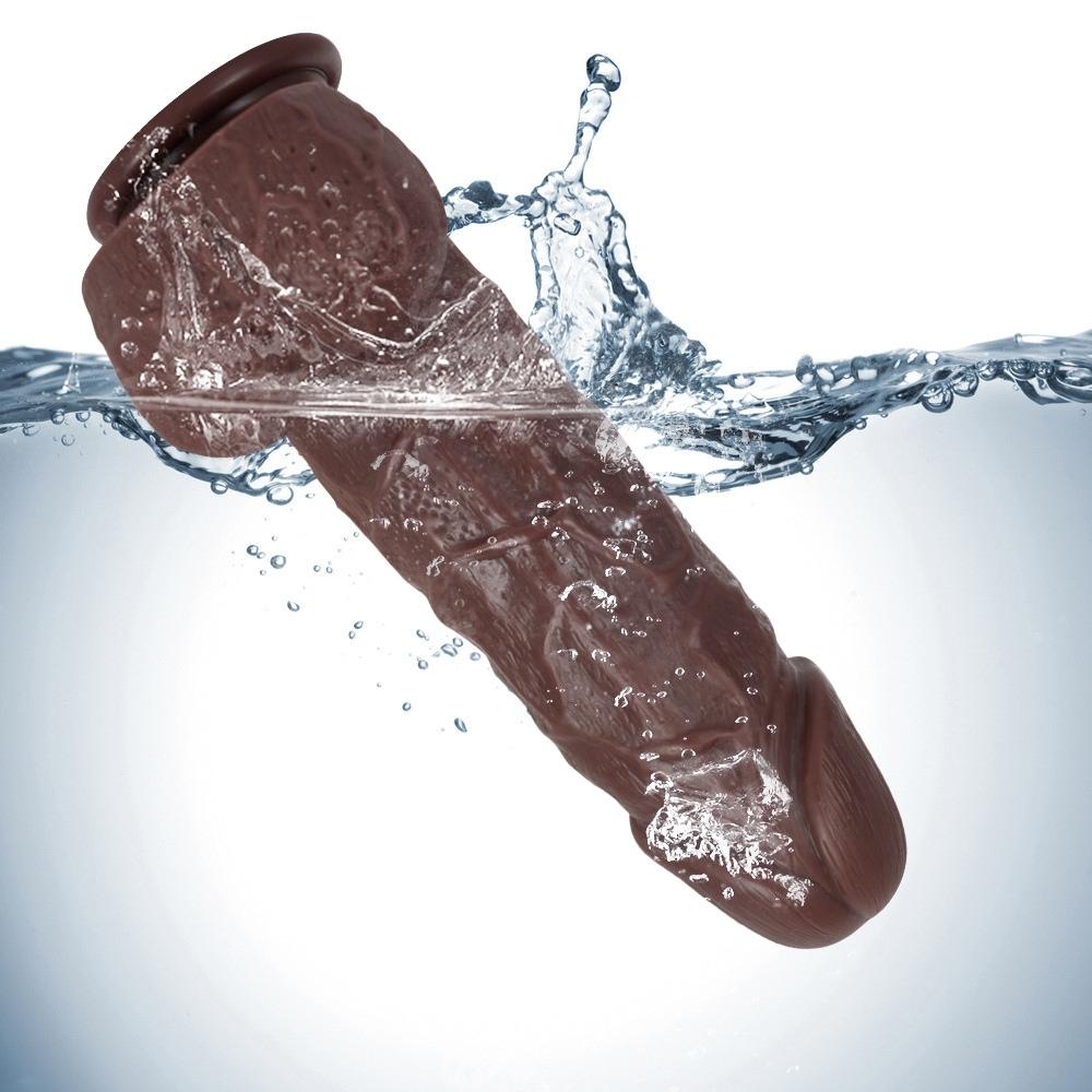 Xise Dildo Series X-Men Flexible Kalın Realistik Penis XS-WBC10011-Brown