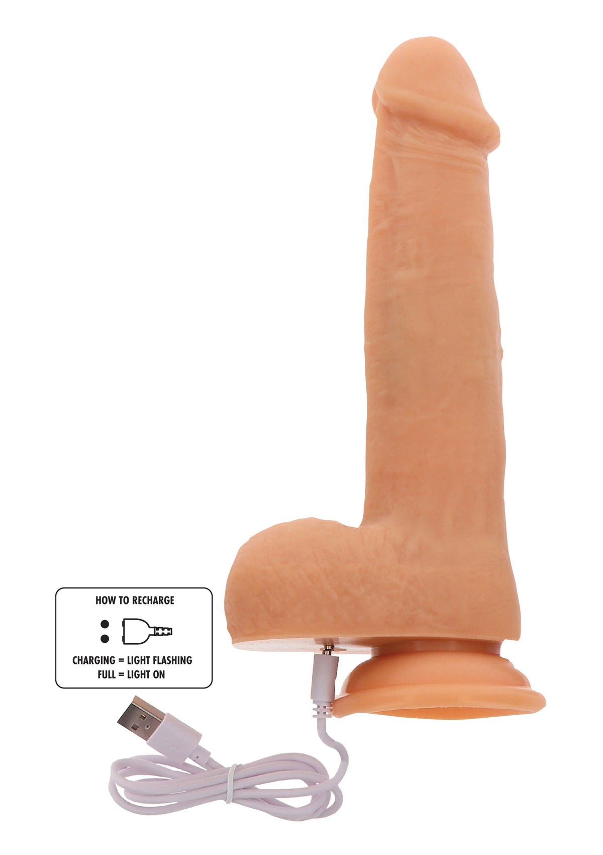 ToyJoy Naked Beaded Dildo Silicone Dönebilen Hareketli Kemerli Penis 21 Cm