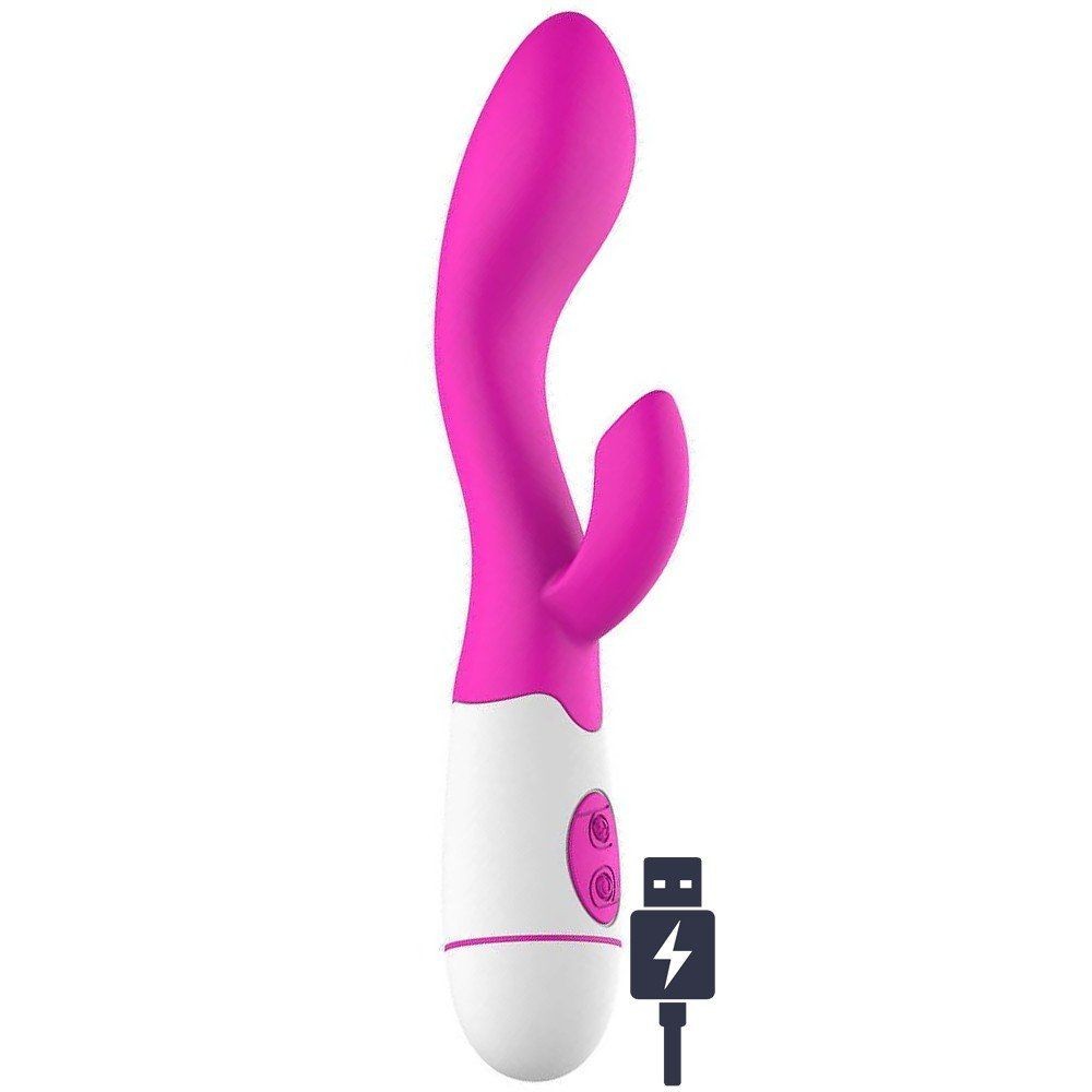 Erox Mix Vibe Curve 30 Modlu Şarjlı Rabbit Vibratör-Pink