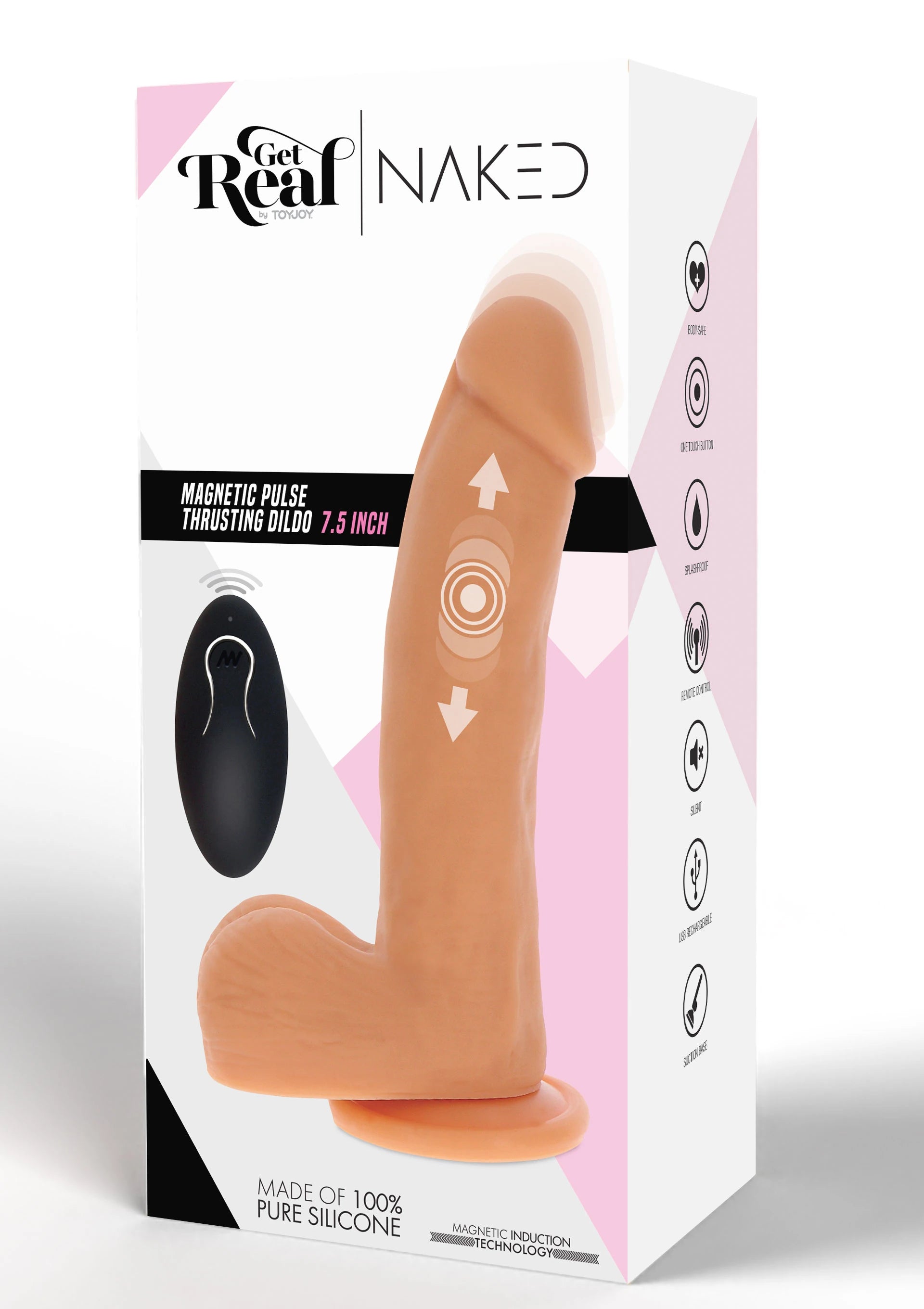 ToyJoy Naked Thrusting Dildo Silicone İleri Geri Hareketli Realistik Penis 19.5 Cm.