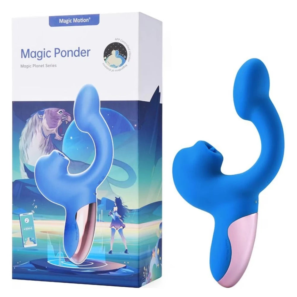 Magic Motion Ponder Telefon Kontrollü ve Klitoral Dil Hareketli Vibratör