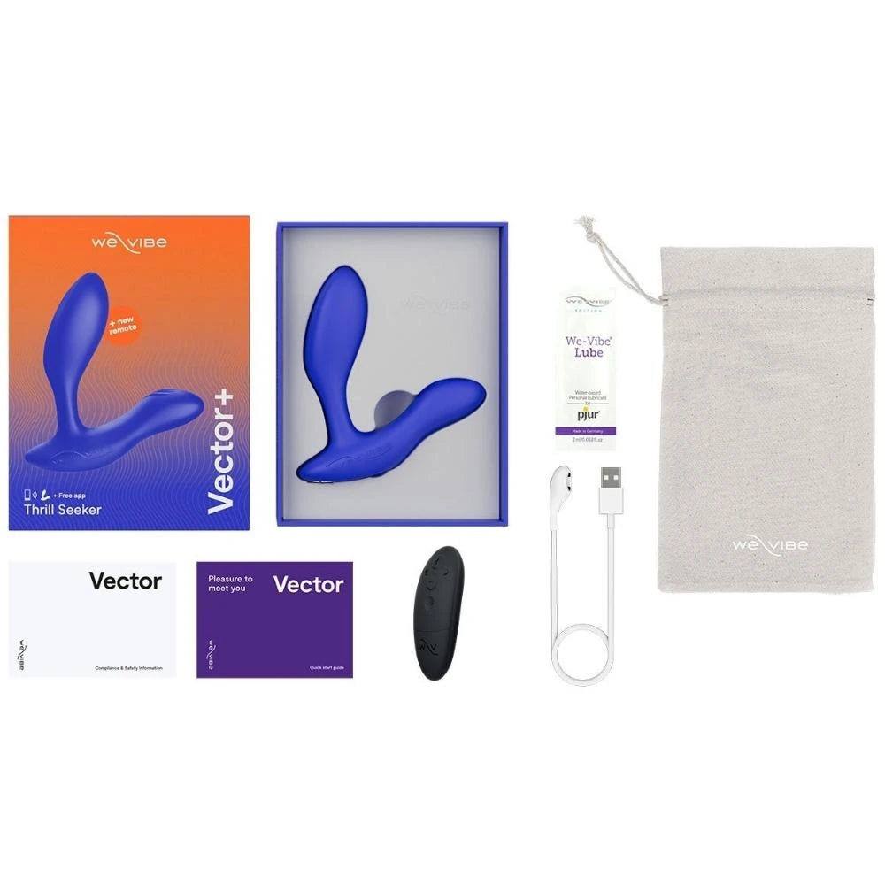 We-Vibe Vector+ Telefon Kontrollü Uzaktan Kumandalı Prostat Masaj Vibratörü