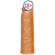 Lovetoy Pleasure X-Tender 3 cm Dolgulu Melez Realistik Penis Kılıfı