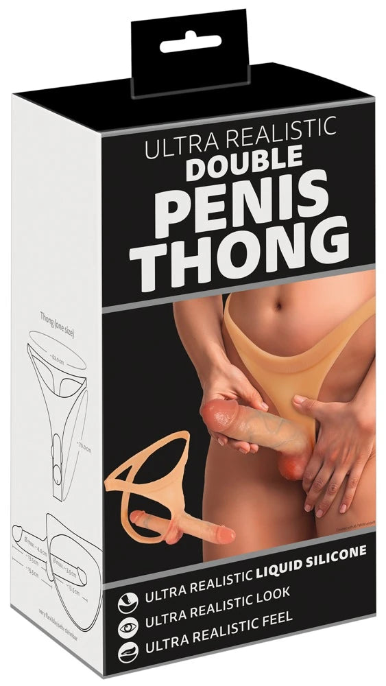 You2Toys Ultra Gerçekçi Çift Penisli Silikon Biseksüel Dildo