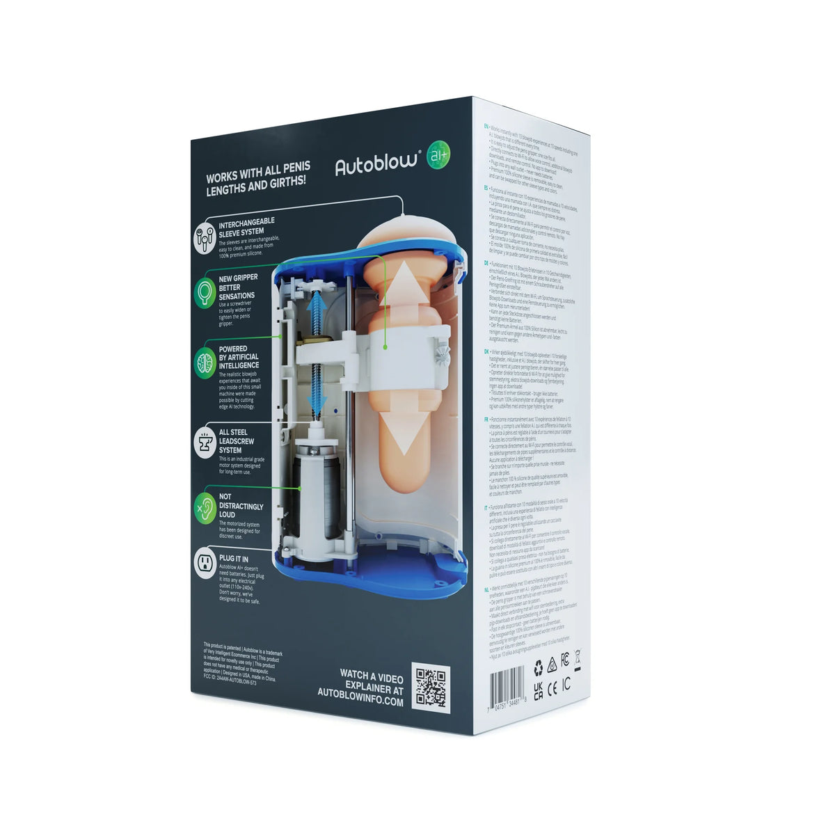 Autoblow AI+ Machine Telefon Kontrollü Otomatik Mastürbatör