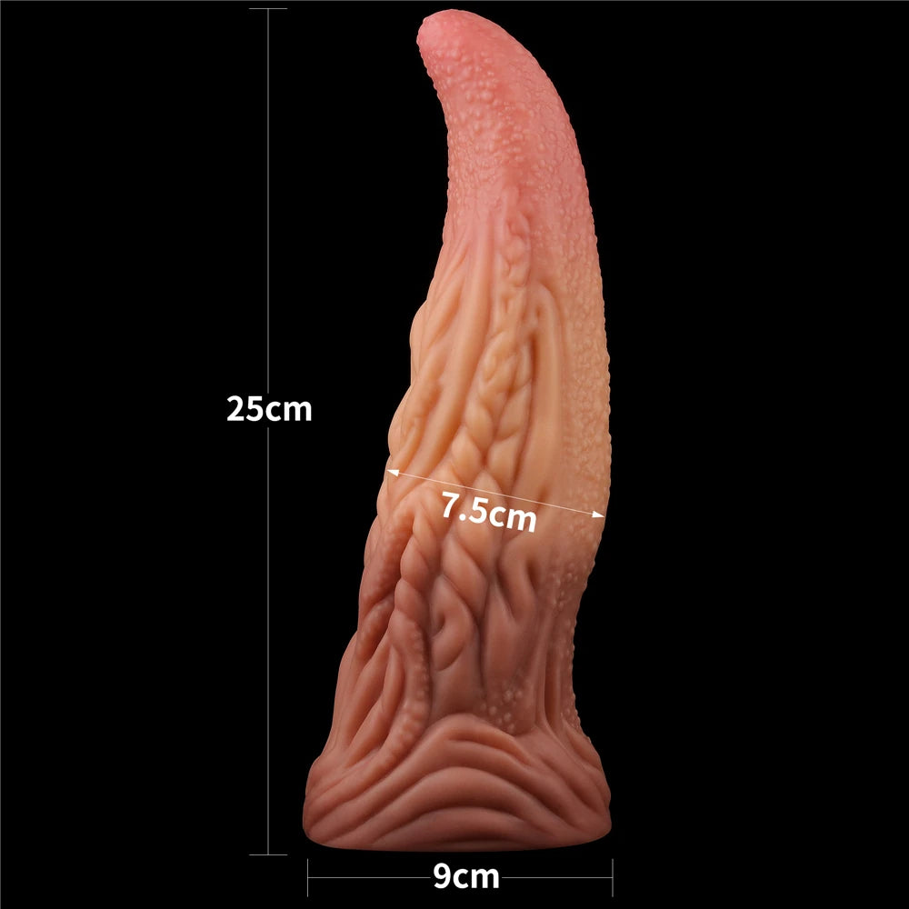 Lovetoy Dual Layered Platinum Silicone 25 Cm Monster Realistik Dildo