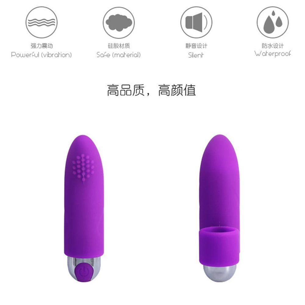 Frowzer Finger Vibe Çift Yönlü USB Şarjlı Parmak Vibratör-Purple