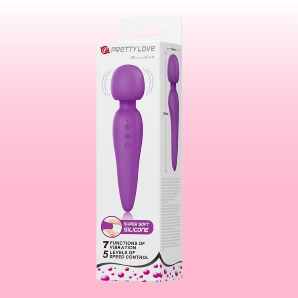 Pretty Love Meredith 7 Modlu Silikon Masaj Wand Vibratör BI-014668