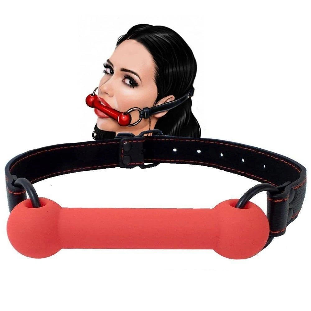 Frowzer Fetish Fantasy Horse Bit Gag Ağız Strapon-Kırmızı