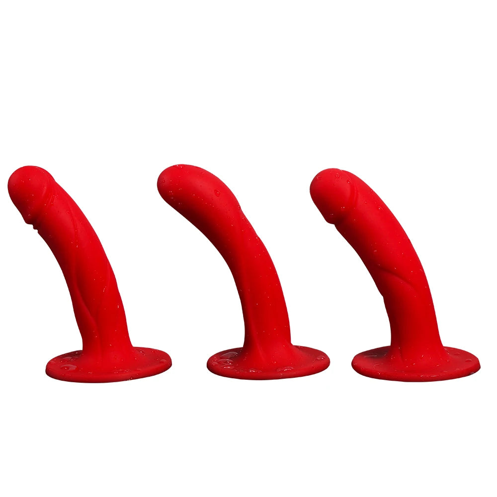 C9 Sabitlenebilir Flexible Testissiz Anal ve Vajinal Dildo