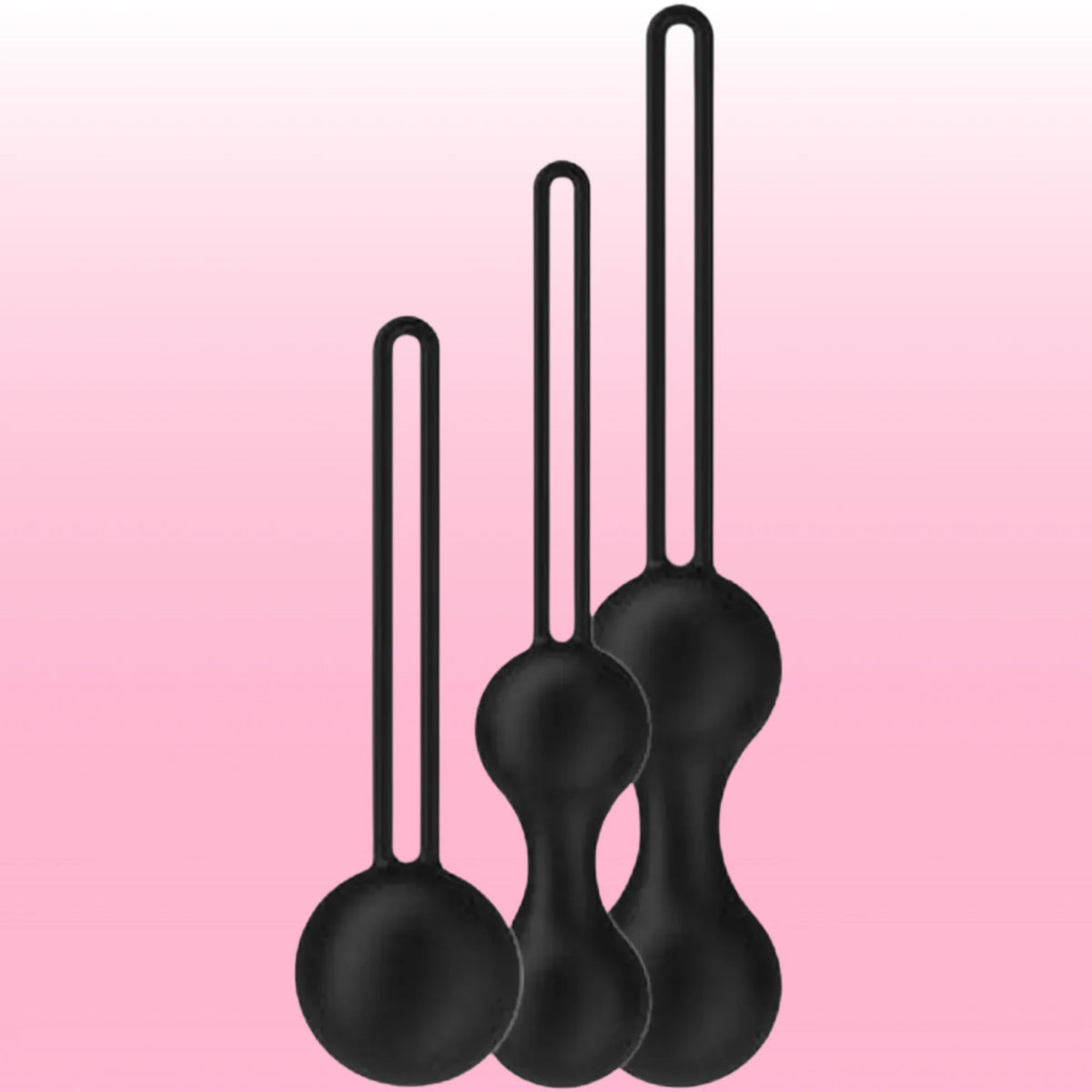 Frowzer Kegel Balls Exercisers Metal Ağırlıklı Kegel Egzersiz Topu Set-Black