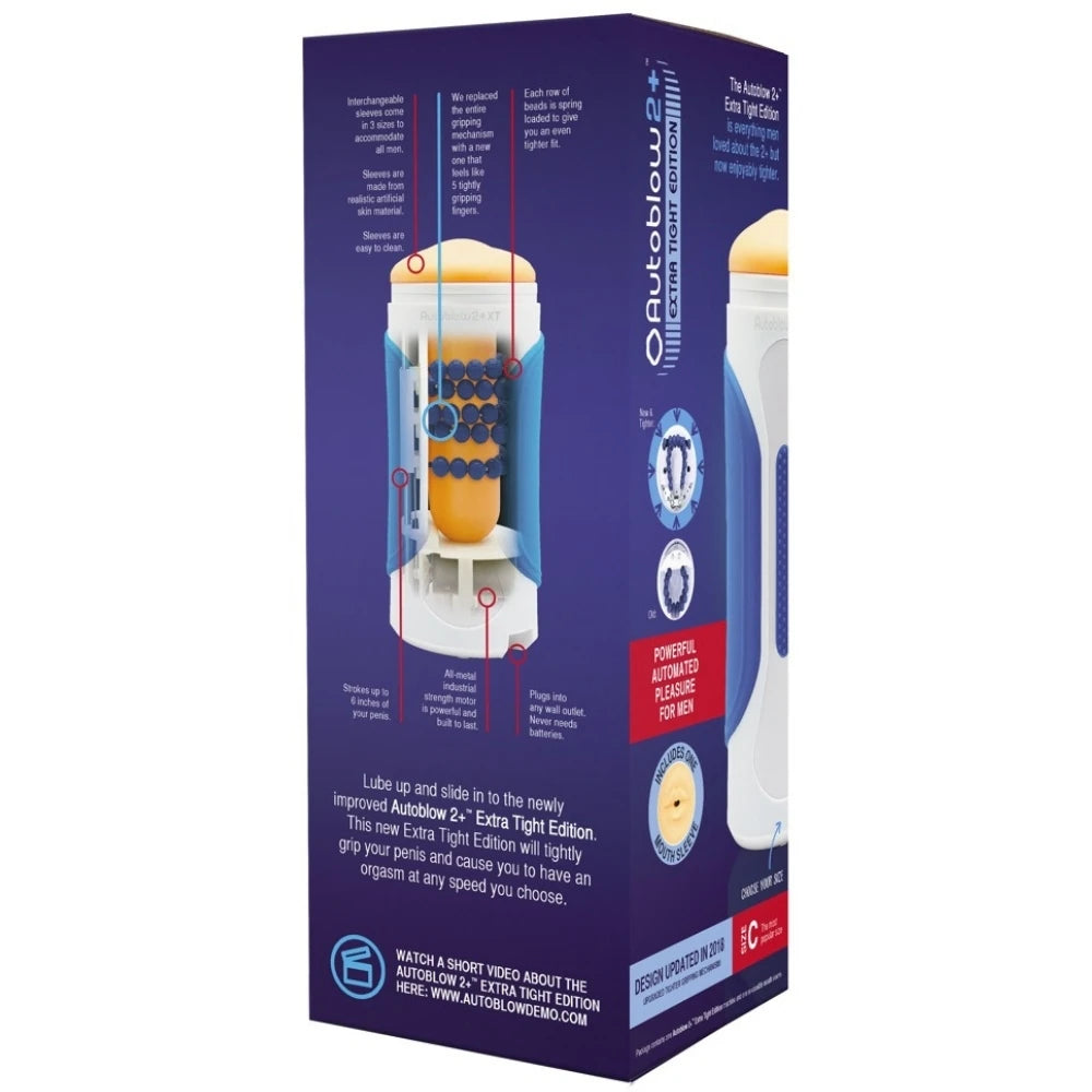 Autoblow 2+ XT Machine Size C Otomatik Mastürbatör