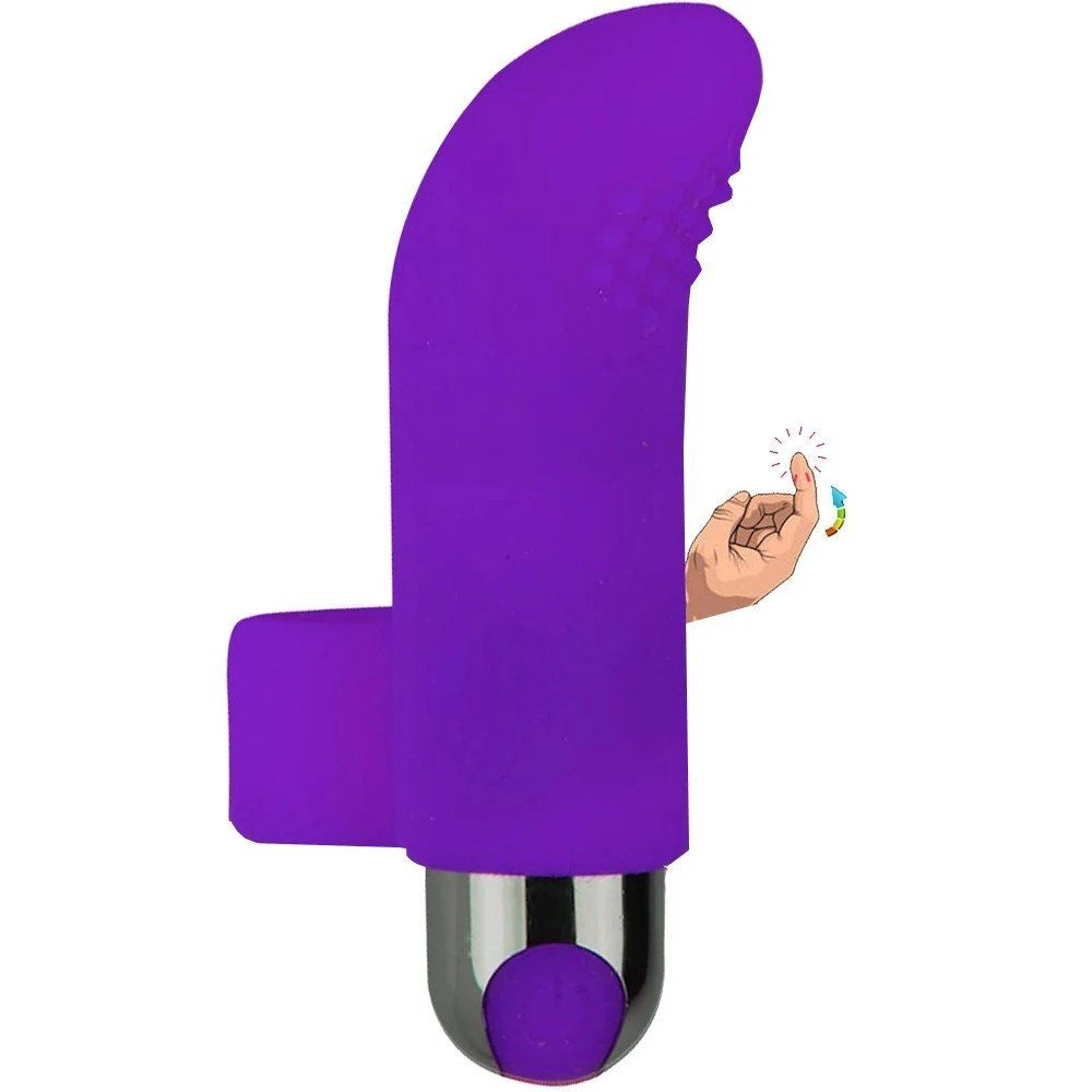 Frowzer Finger Vibe Çift Yönlü USB Şarjlı Parmak Vibratör-Purple