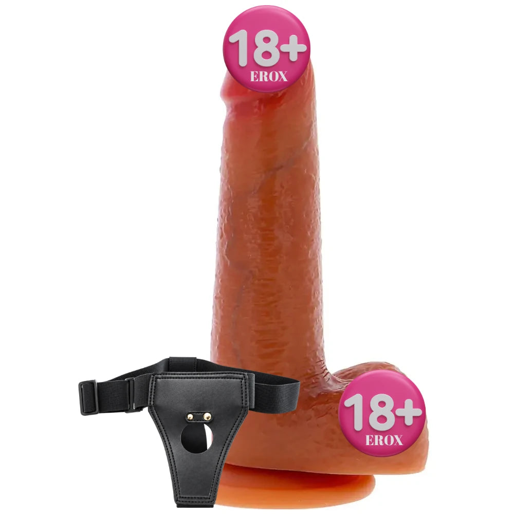 ToyJoy Get Real Foreskin Dildo Gerçek His Belden Bağlamalı Realistik Penis