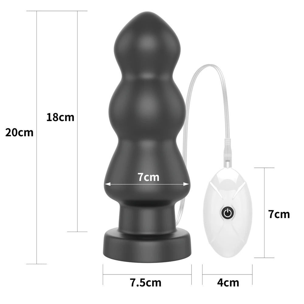 Lovetoy Anal Rigger 18 cm Titreşimli Büyük Anal Plug