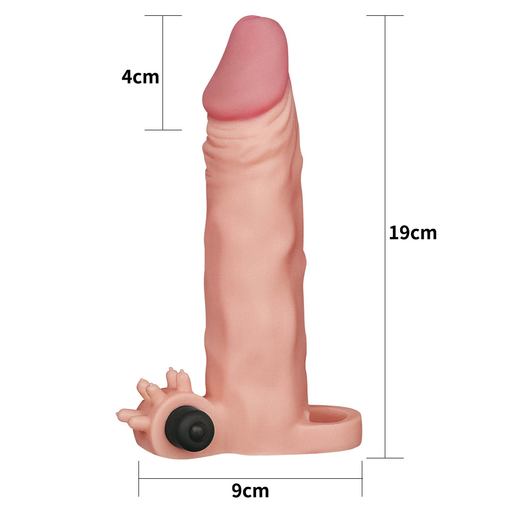 Lovetoy Pleasure X-Tender Vibrating Sleeve Titreşimli Penis Kılıfı LV1063