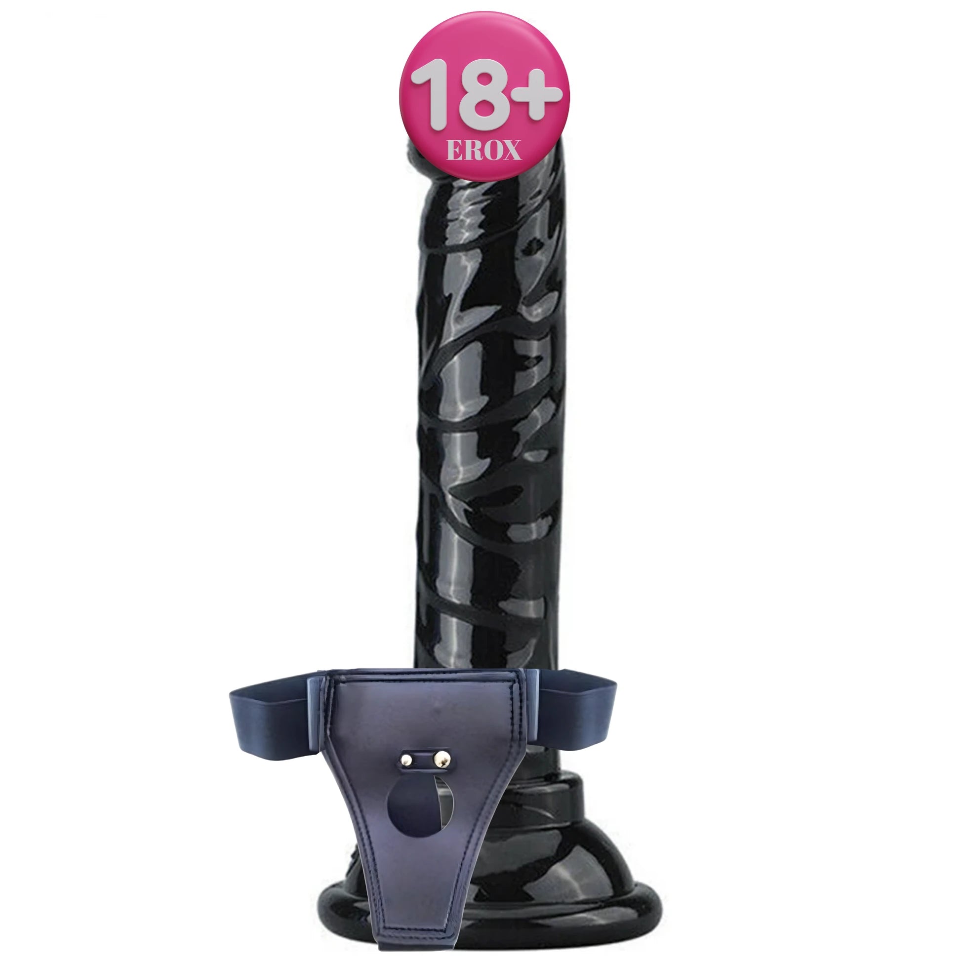 Frowzer Jelly Strap-On 14.5 cm Belden Bağlamalı Zenci Realistik Penis