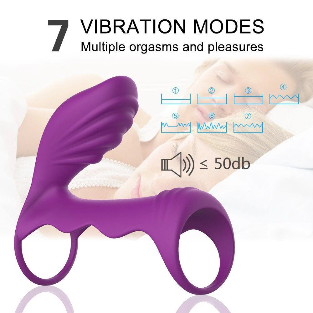 Frowzer Cockring Clitoral Stimulation Penis Kafesi Mor