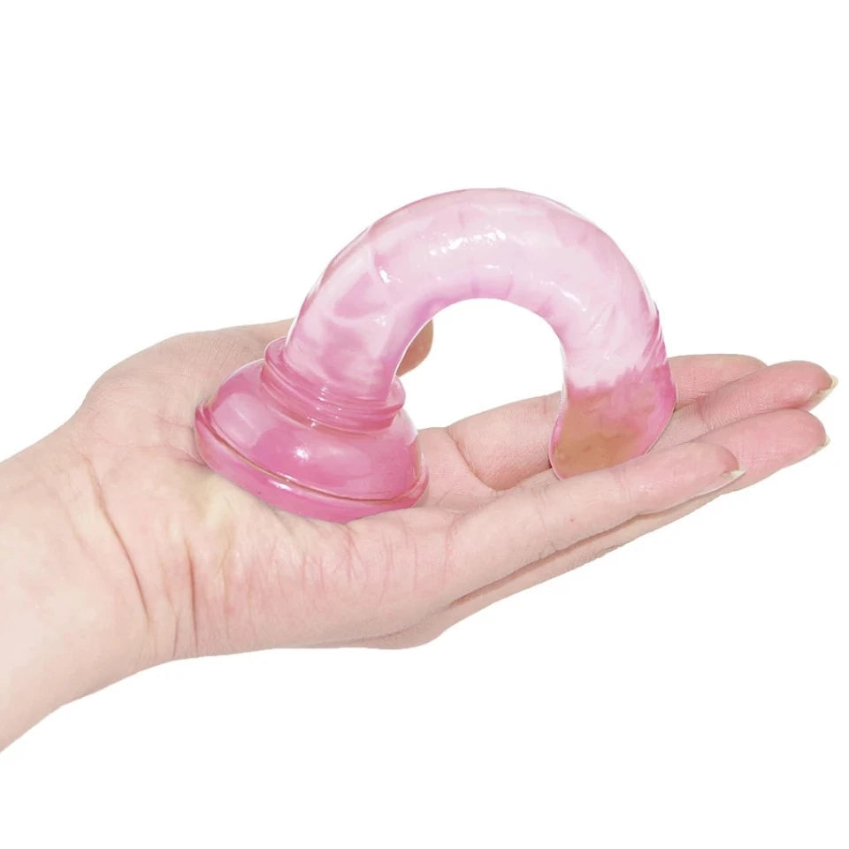 Frowzer Jelly Silicone 14.5 cm Anal ve Vajinal Realistik Penis-Pink