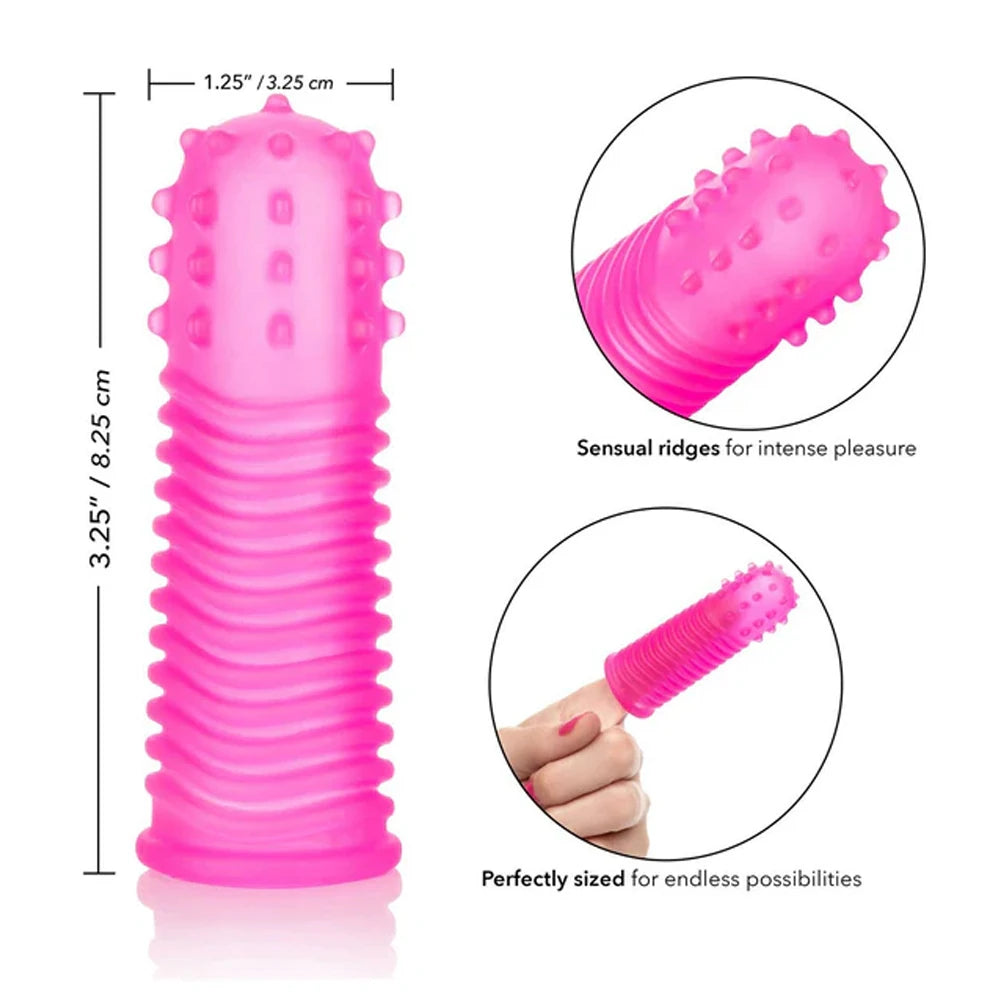 Calexotics Intimate Play Finger Tingler Parmak Kılıfı-Pink