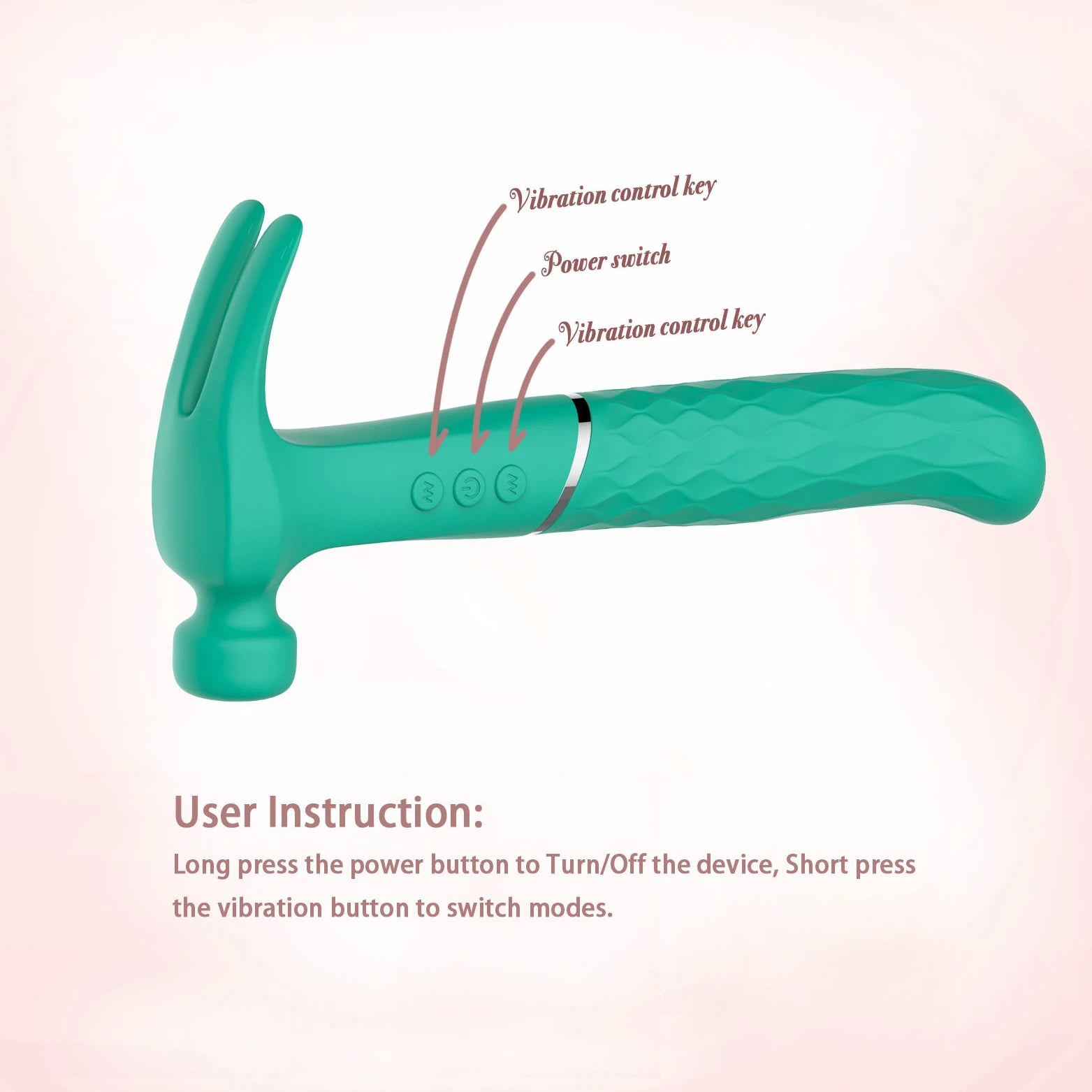 Frowzer Hammer Love Green Ultra Güçlü Çekiç Vibratör