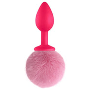 Frowzer Luxury Pink Silicone Bunny Tail Rose Kuyruklu Anal Plug