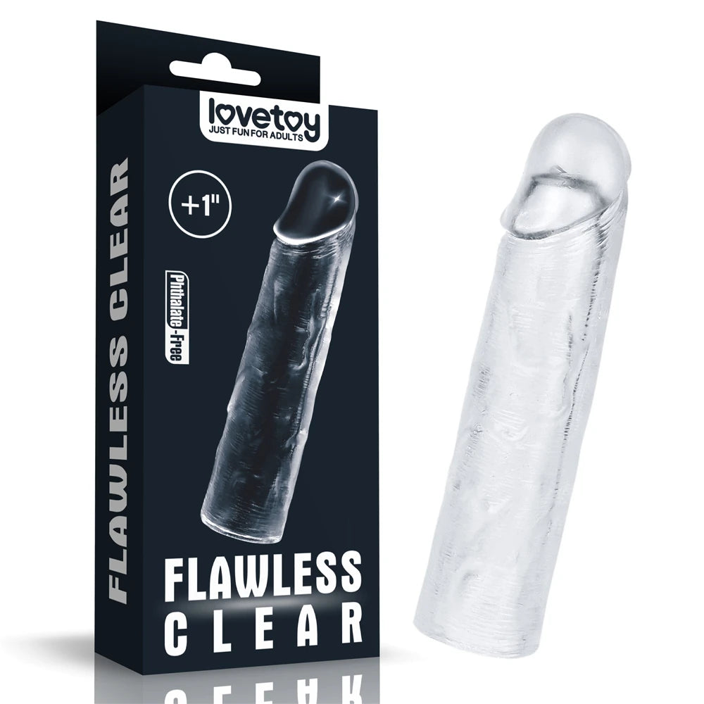 Lovetoy Flawless Clear 5 cm Dolgulu Şeffaf Penis Kılıfı LV314013