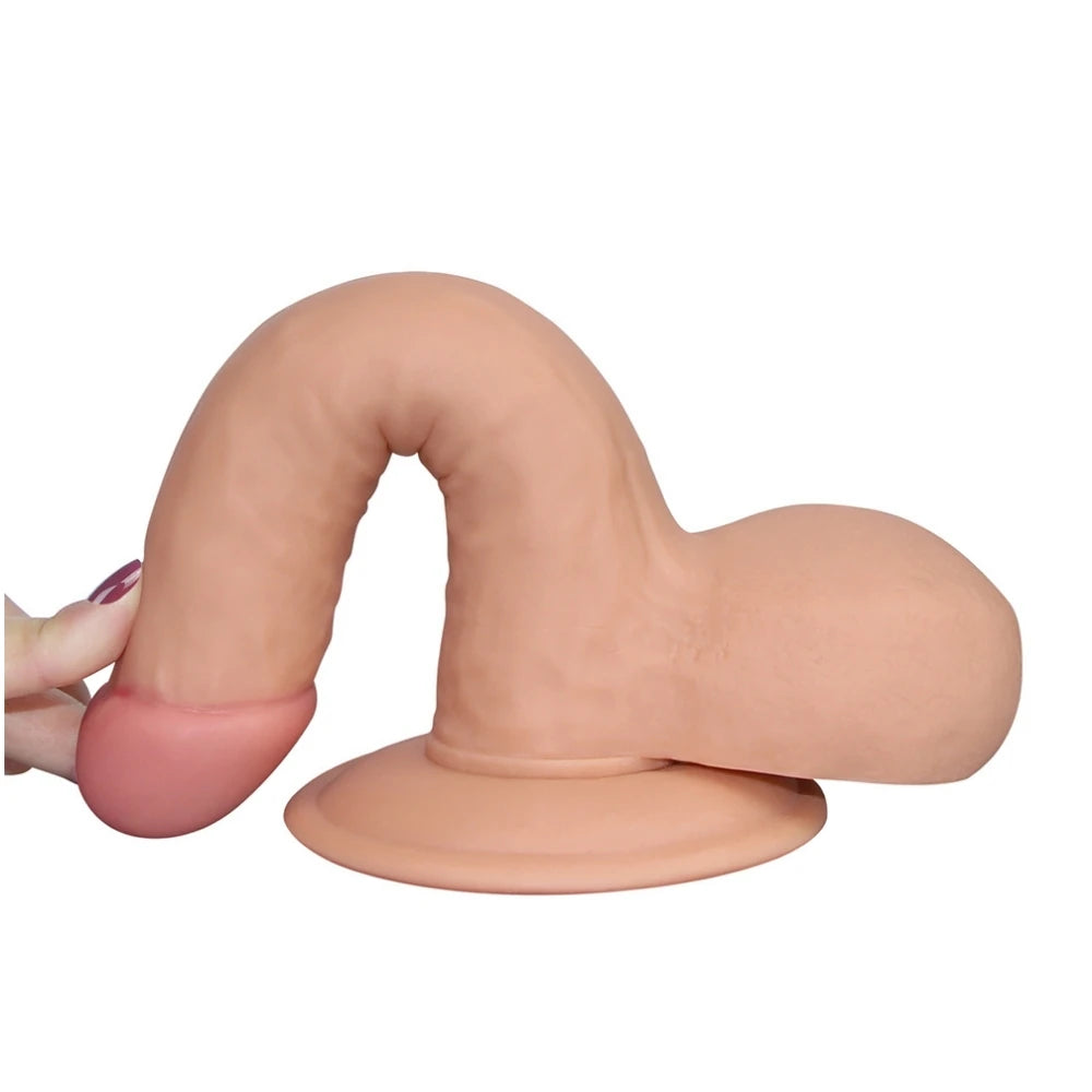 Lovetoy The Ultra Soft Dude Dildo 19 Cm Beden Bağlamalı Realistik Penis
