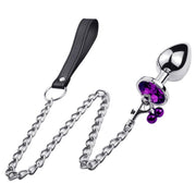 Erox Asslock Zilli ve Tasmalı Medium Anal Plug