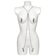 Fetish Collection Harness With Clamps Erojen Bölge Klipsi