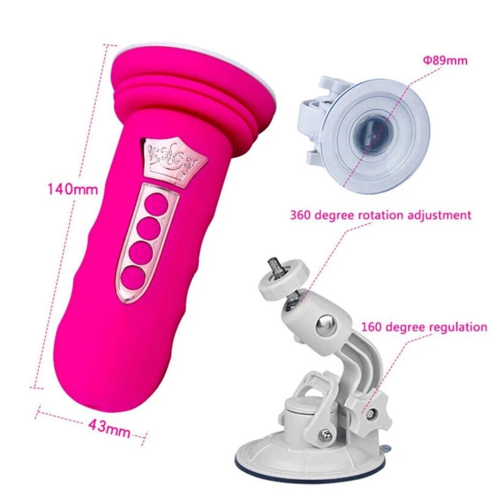 Frowzer Suction Cup Sex Machine Realistik Penis Uyumlu Seks Makinesi-Purple