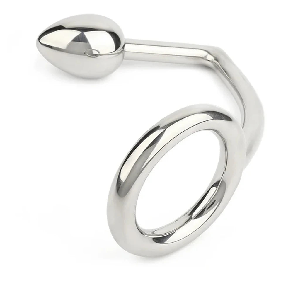 Mr. Steel Ass Hitch Egg 30 mm / Ring 40 mm Plug Penis Halkası