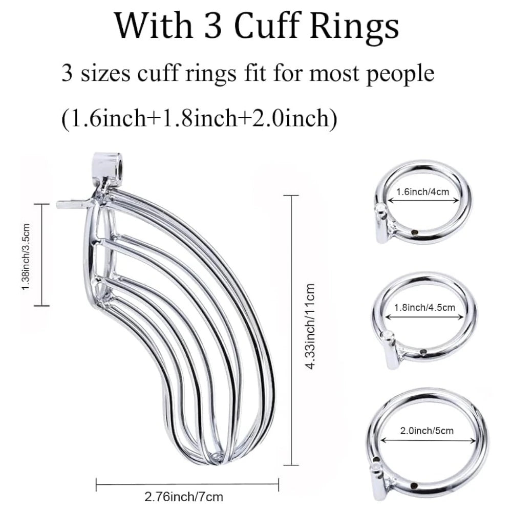 Frowzer Dreams Breathable Cage Metal Penis Kilidi 50 Mm