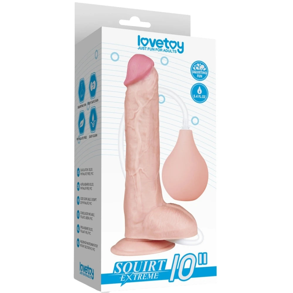 Lovetoy Squirt Extreme Dildo 25 Cm Boşalabilir Realistik Penis LV116022