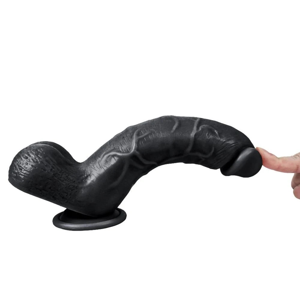 Xise Dildo Series Adam Rubber  21 cm Realistik Zenci Penis XS-WBC10012-Black