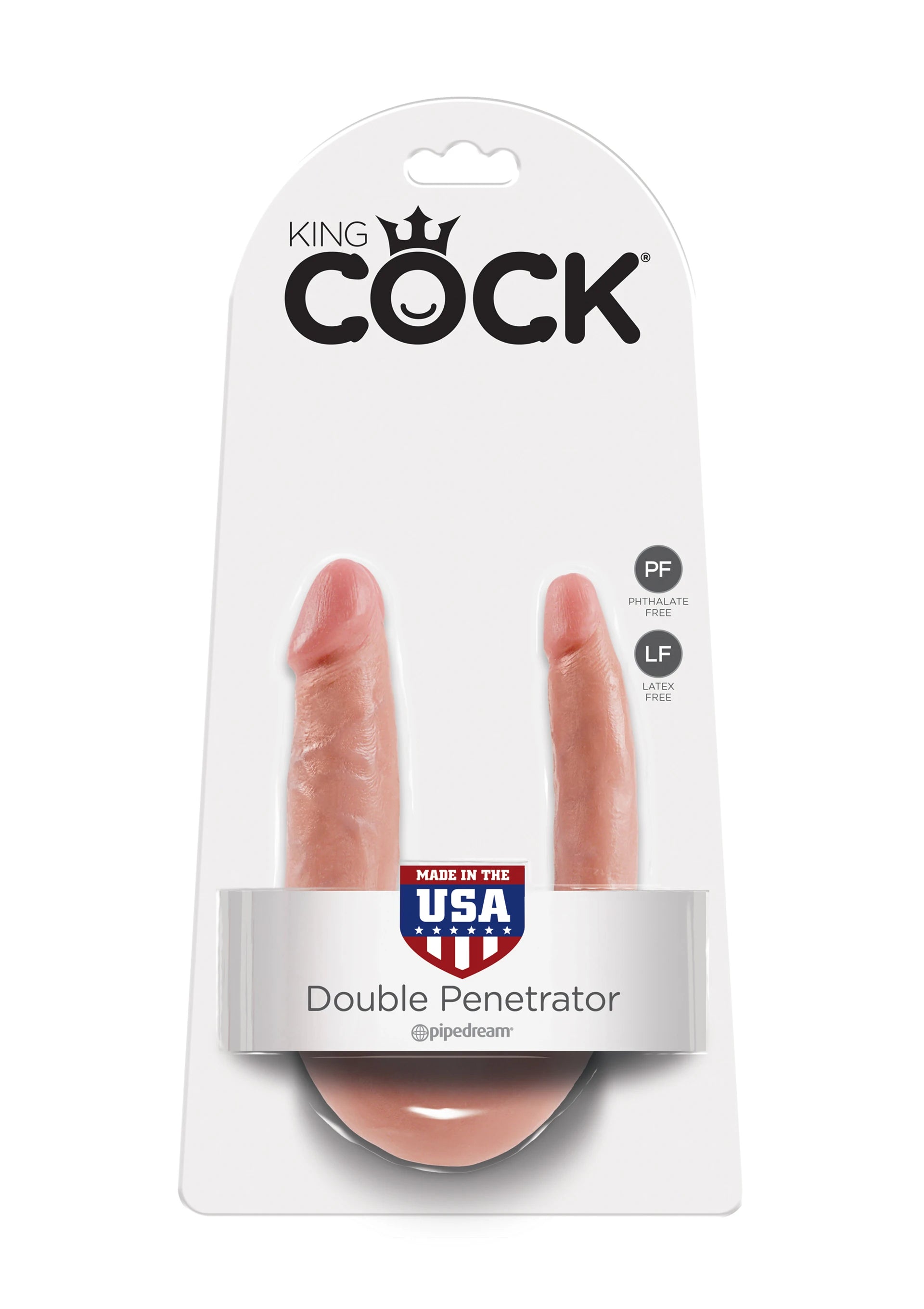 Pipedream King Cock U Shape Small Trouble Çift Taraflı Realistik Penis