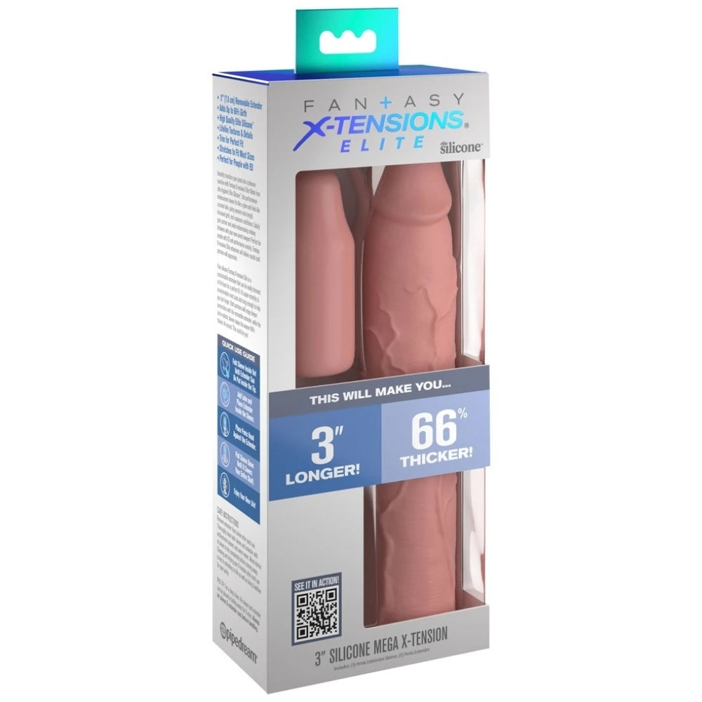 Pipedream Fantasy X-Tensions 3'' Uzatmalı Amerikan Penis Kılıfı